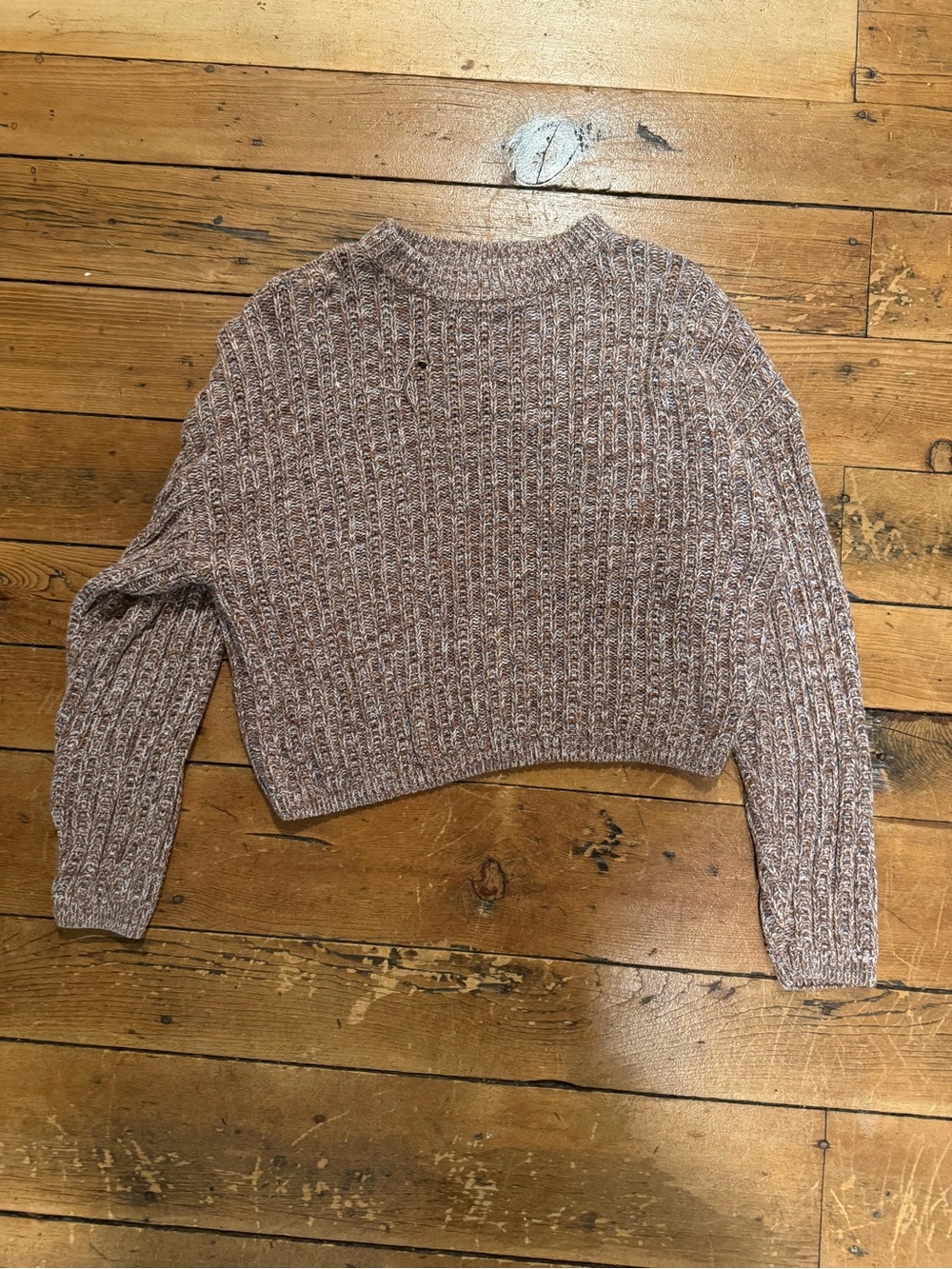 Universal Thread Marled Taupe Crewneck Sweater